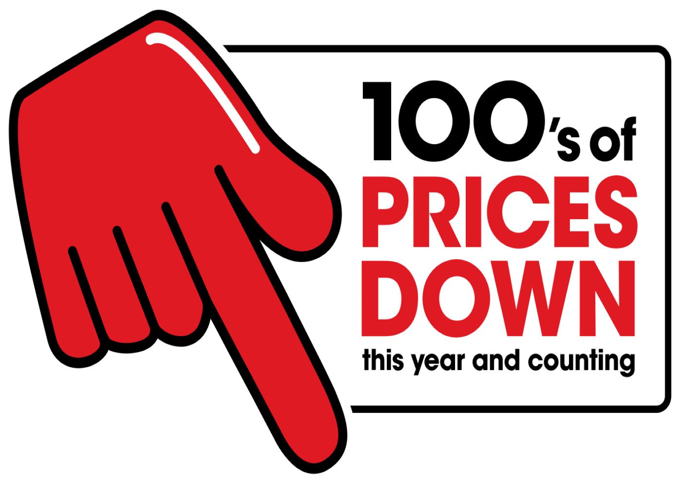 100's of prices down this year and counting 